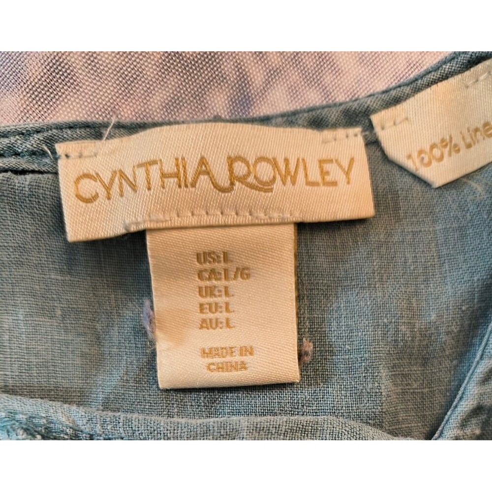 Cynthia Rowley Women's blouse type dress Size 6 Blue - Picture 12 of 12
